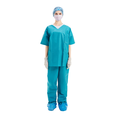 Krankenschwester Disposable Scrub Suits S/M/L/XL/XXL/XXXL/XXXXL des Patienten-50gsm