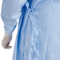 Gerade 4 blaue chirurgische Wegwerfkleider Spunlace mit der gestrickten Stulpe nicht gesponnen