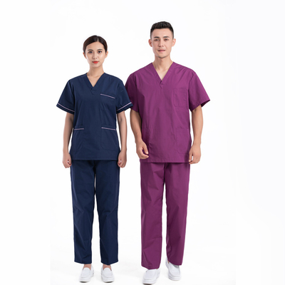 Krankenhaus-kurzer Ärmel scheuern Klagen-Uniformen für Krankenschwestern M-4XL