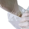 Weiße medizinische Isolierung bekleidet Wegwerf mit gestrickter Stulpe wasserdichtes 20-65gsm